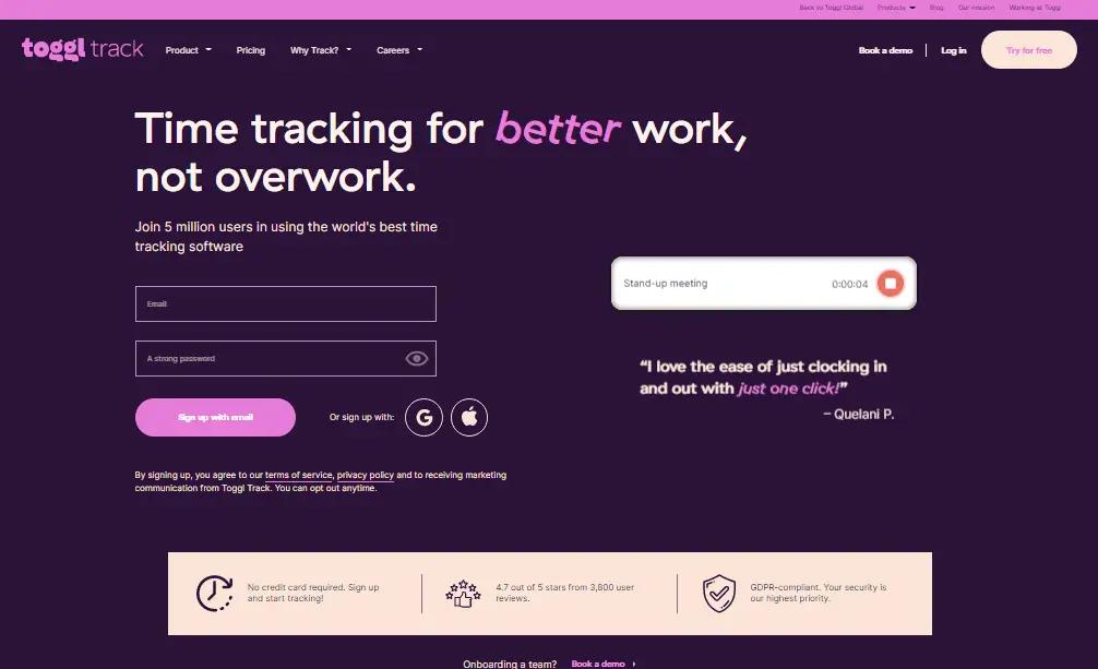 best-time-tracking-software-for-consultants toggl track