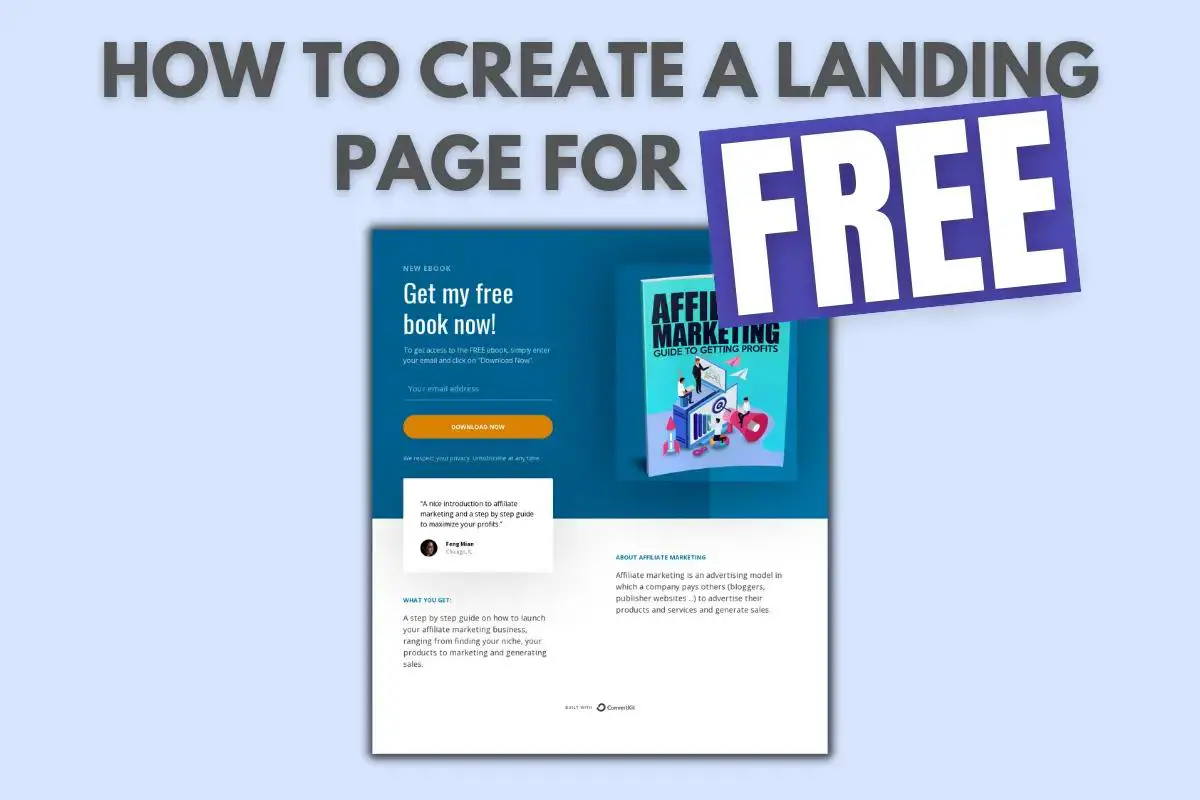 How To Create A Landing Page And Build An Email List For FREE