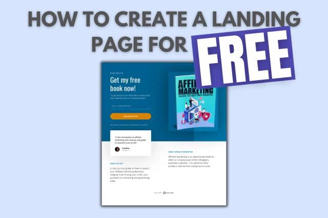 How To Create A Landing Page And Build An Email List For FREE